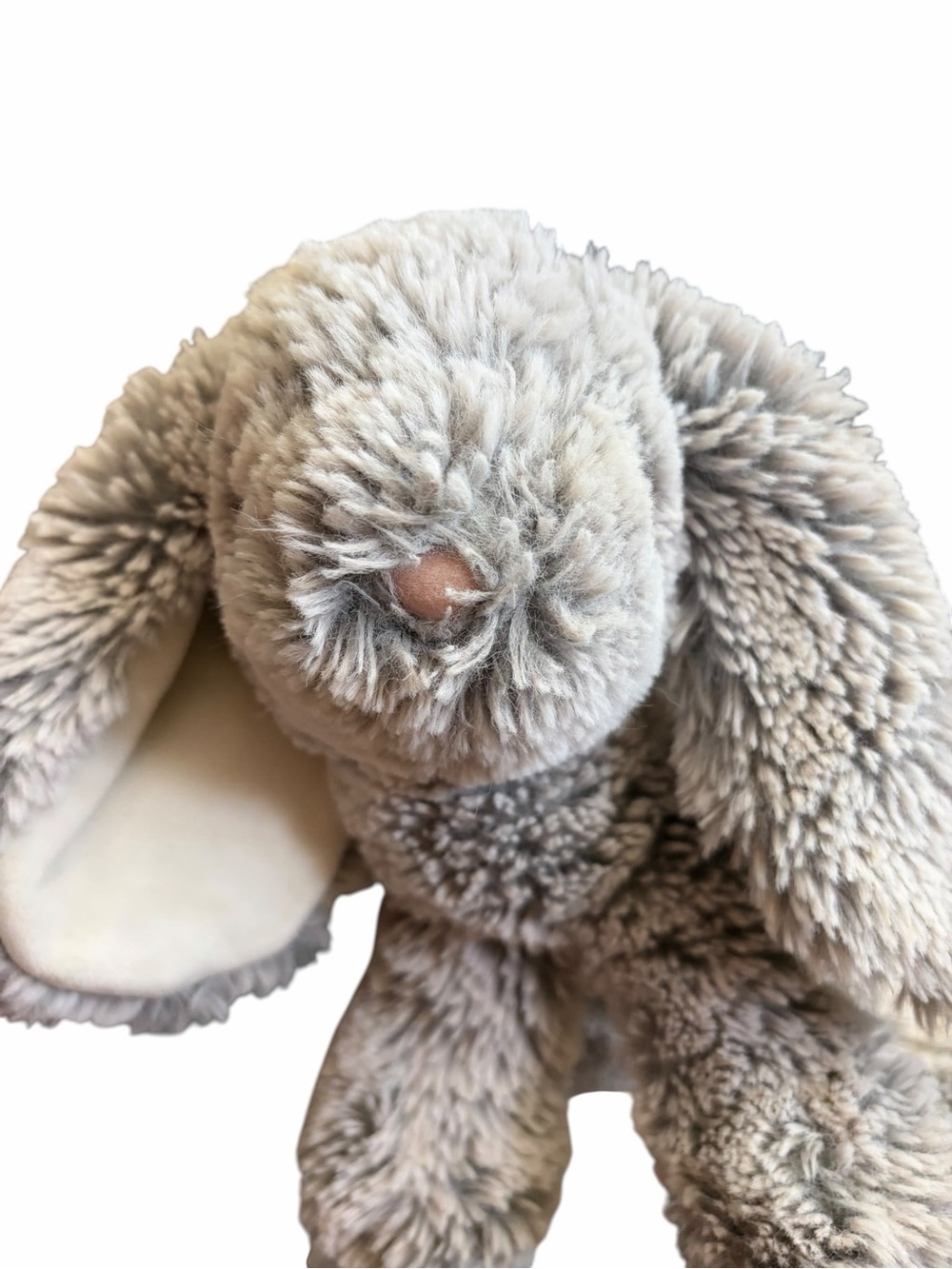 Douglas Grey Bunny plushie. Stormie